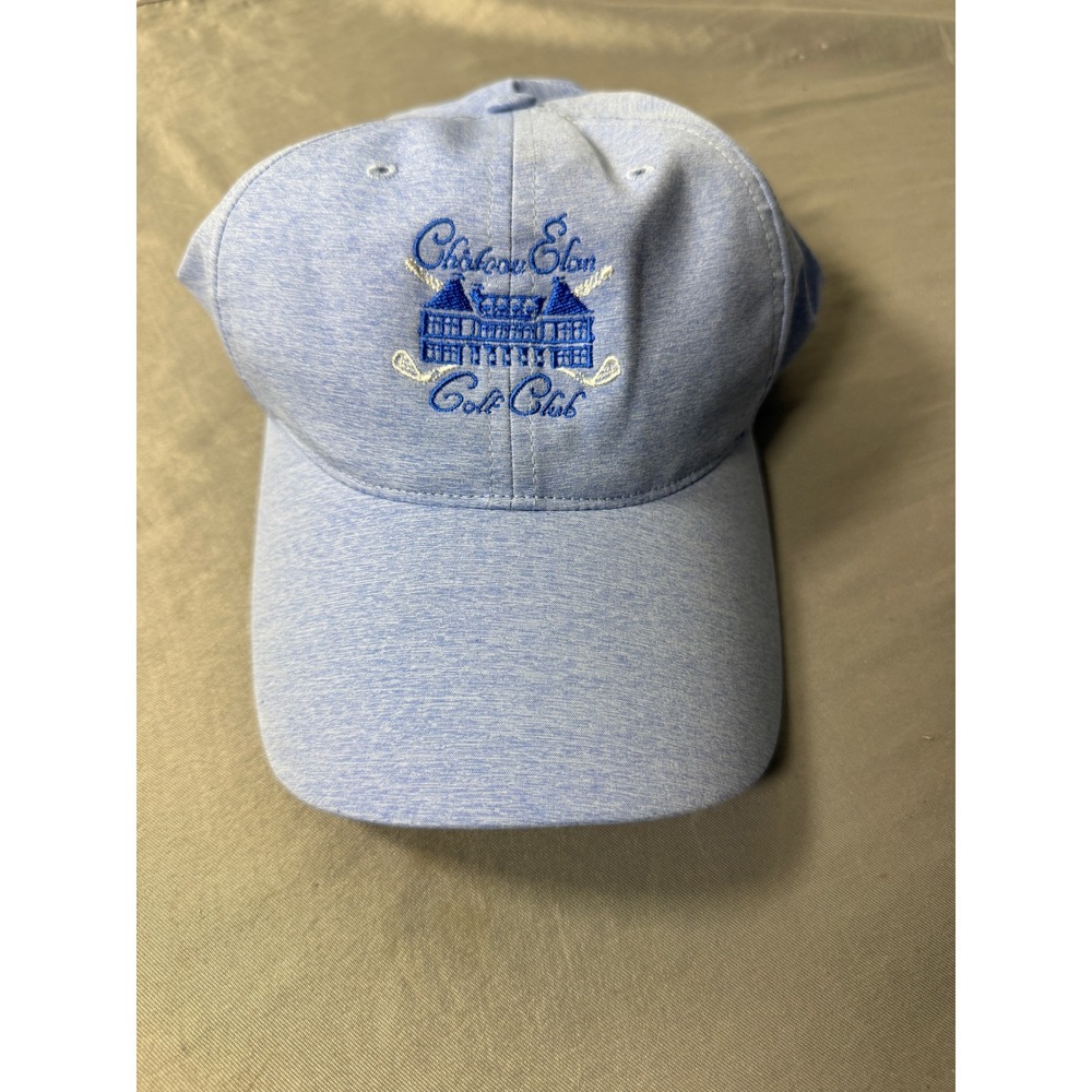Adidas Chateau Elan Golf Club Hat Mens Blue Heathered Adjustable Cap